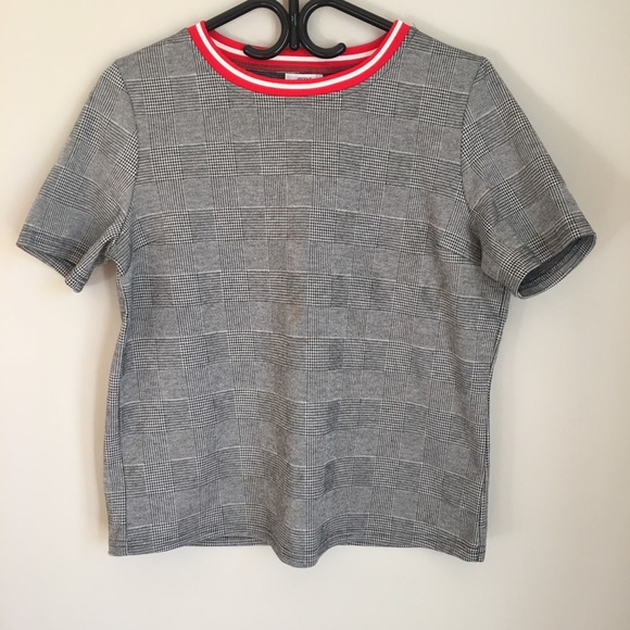 Plaid Ardene’s tee shirt - Picture 1 of 3